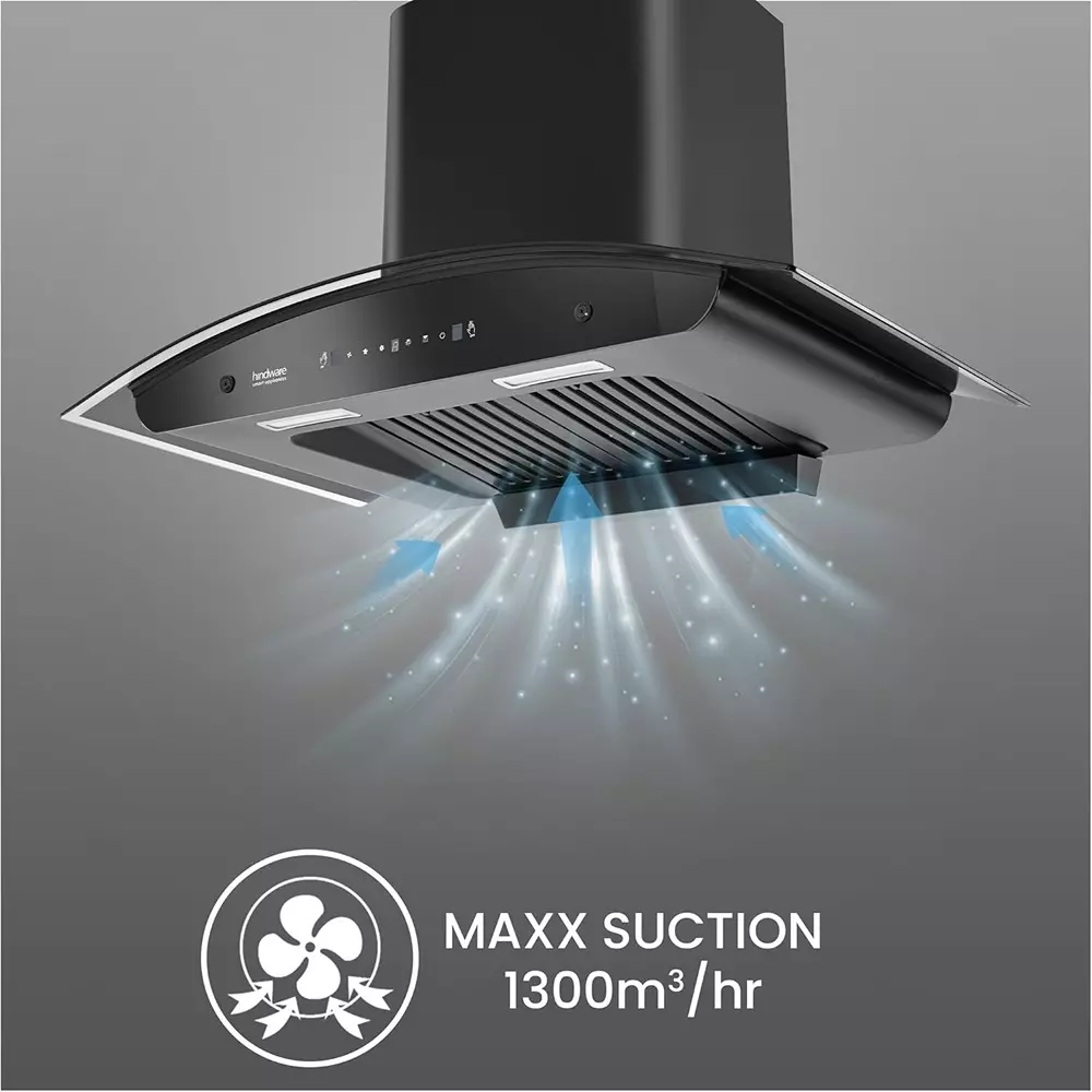 hindware-90-cm-wall-mount-chimney-1300-cubic-meters-per-hour-black-cleo-plus