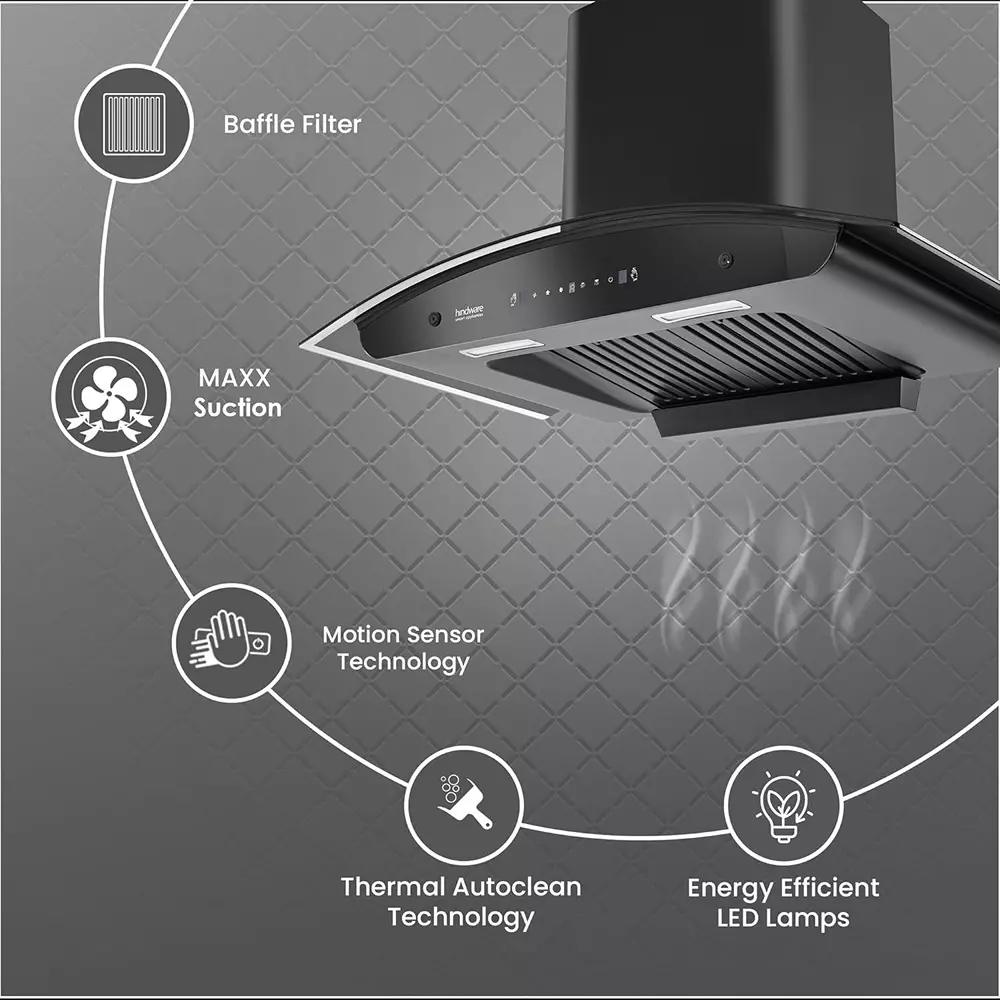 hindware-90-cm-wall-mount-chimney-1300-cubic-meters-per-hour-black-cleo-plus
