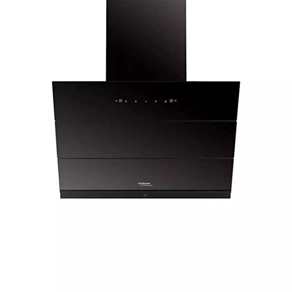 Hindware Smart Appliances 90 cm Wall Mount Chimney 1350 Cubic Meters Per Hour Suction Power Black, Skyla