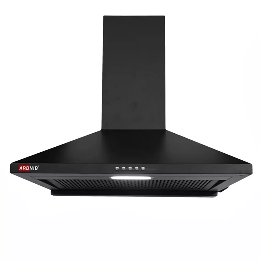 Ardnib Kitchen Chimney Push Button Filterless 3 Speed 60x50x45 cm 180 W Single Phase Matte Black for Kitchen, ARD_SUPREME_FILTERLESS_BK60