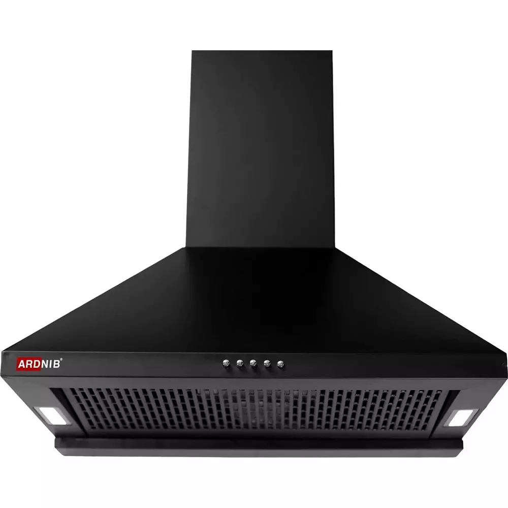 Ardnib Kitchen Chimney Push Button Filterless 3 Speed 60x60x47 cm 180 W Single Phase Black for Kitchen, ARD_BEETA_FILTERLESS_BK60