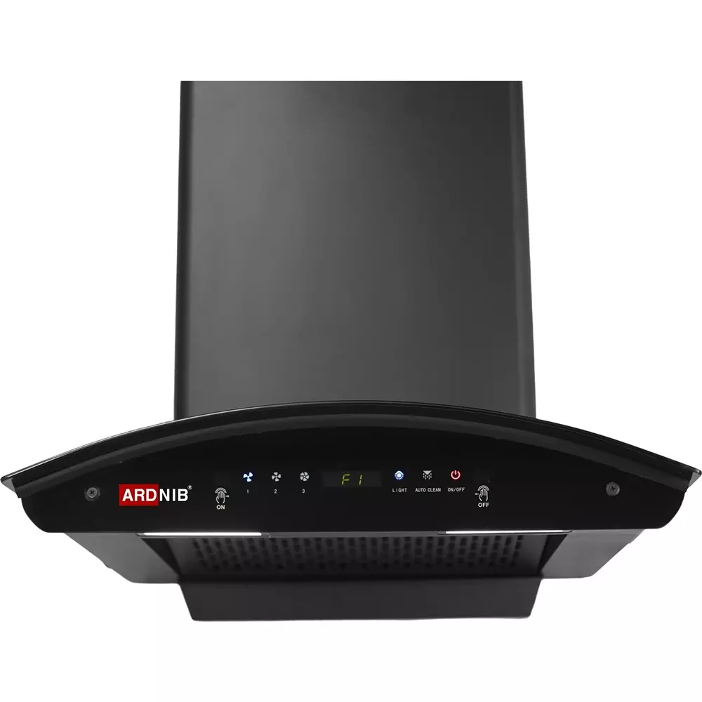 Ardnib Kitchen Chimney Push Button Filterless 3 Speed 60x60x47 cm 160 W Single Phase Black for Kitchen, ARD_NOVA_FILTERLESS_BK60