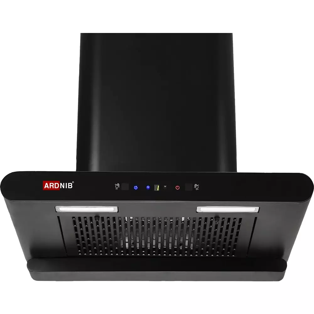 Ardnib Kitchen Chimney Push Button Filterless 3 Speed 60x49.5x44.5 cm 220-230 V Single Phase Matte Black for Kitchen, ARD_OVAL BK 60