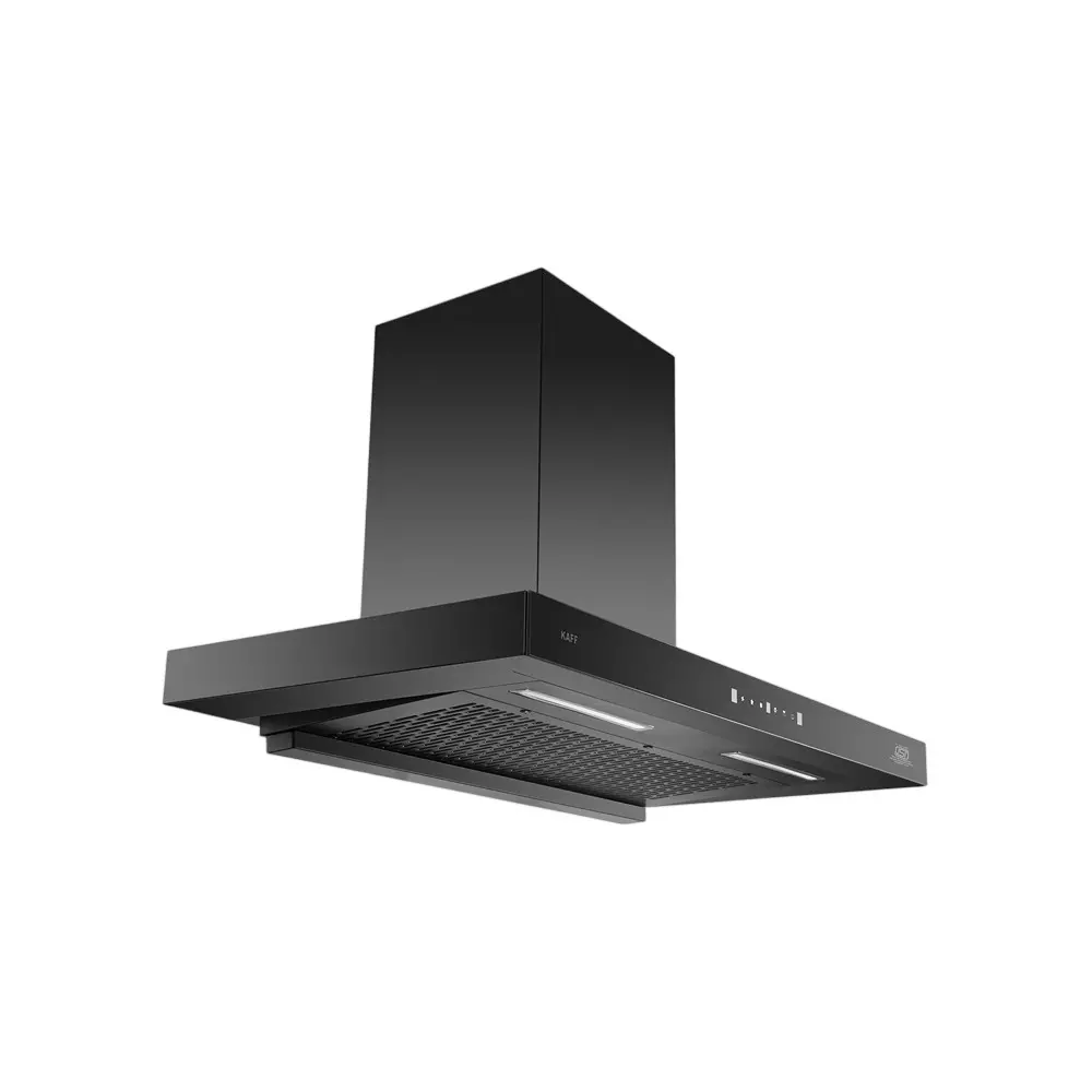 Kaff Kitchen Chimney 1200 m3/h Suction Capacity 150 mm Air Outlet Size Filter Less Wall Mounted 75 cm Size Dry Heat Auto Clean Technology, ASHPRO DHC 75