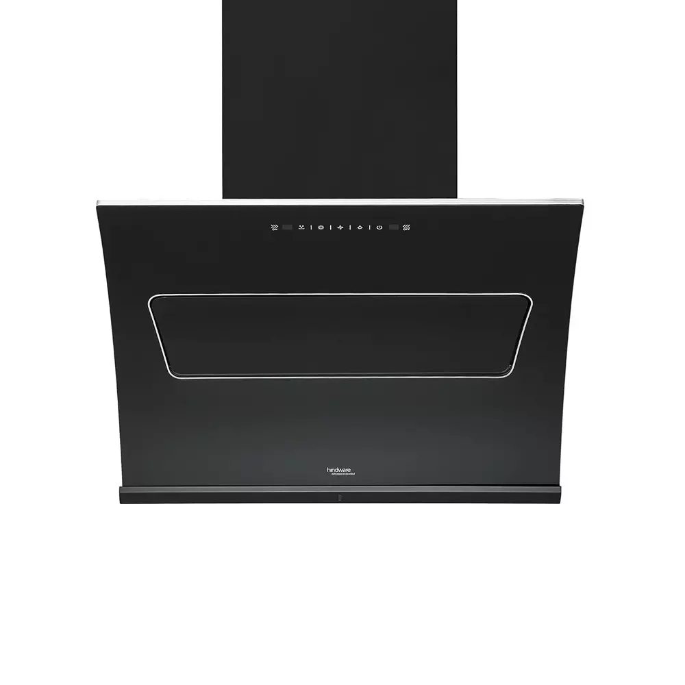 Hindware Smart Appliances 60 cm Wall Mount Chimney 1350 Cubic Meters Per Hour Suction Power Black, Essence