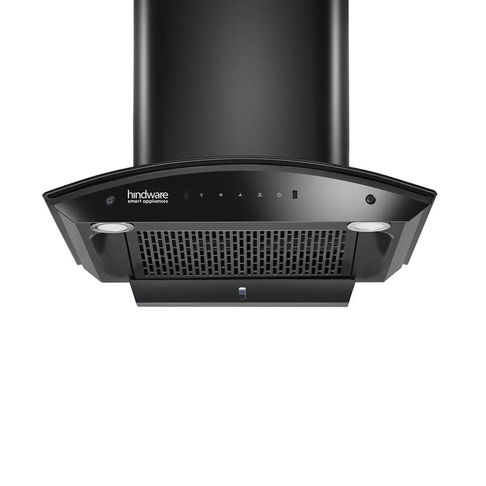 Hindware Nadia IN Chimney 60 cm Size 1500 m³/hr Suction Capacity Black, NadiaChimneyBLK