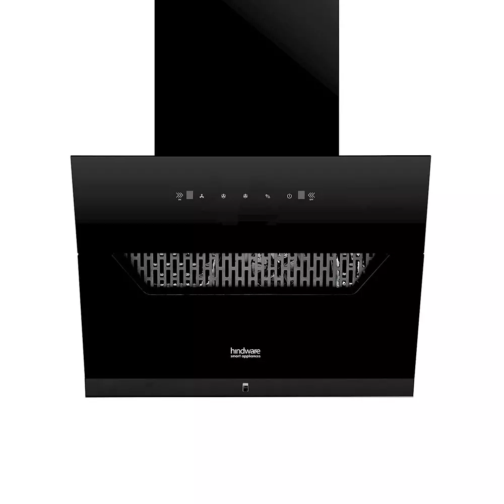 Hindware Olenna Chimney 60 cm Size 1200 m³/hr Suction Capacity Black, 523975