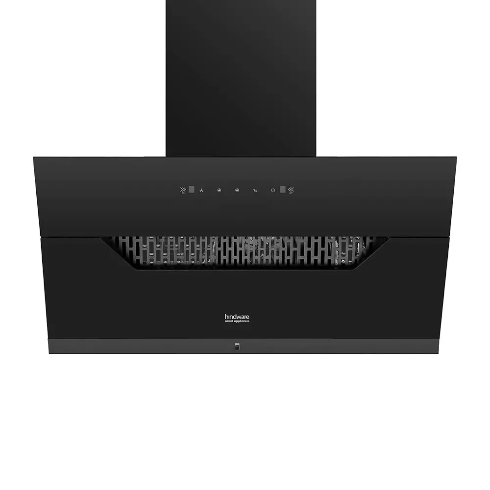 Hindware Olenna Chimney 90 cm Size 1200 m³/hr Suction Capacity Black, 523968