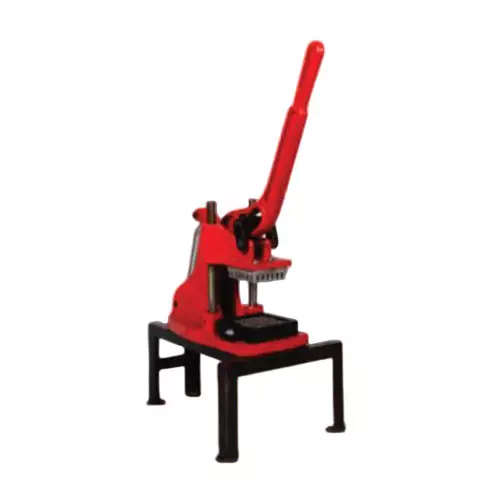 Hefikt Food Machinery Hand Operated Finger Chips Machine CI Casting Body/Die Material Red & Black Color 15 x 8 x 31 Inch Size