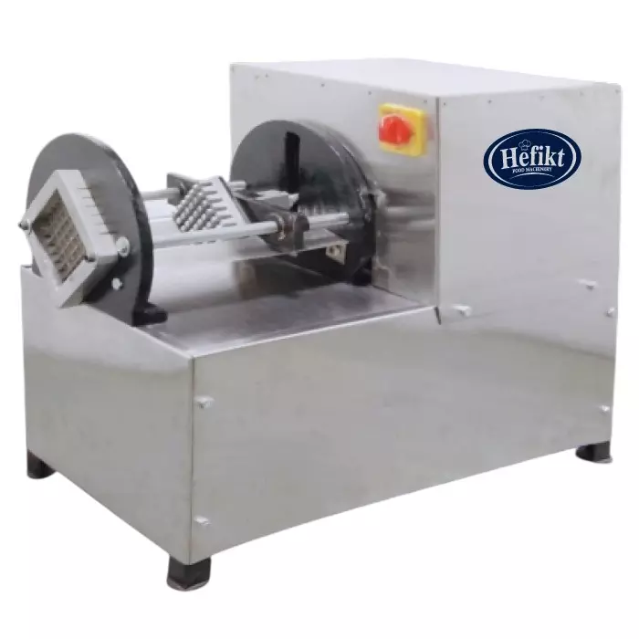 Hefikt Food Machinery Finger Chips Machine With Motor 200-250 Kg/Hour Capacity 0.5 HP Power Stainless Steel Material 24 x 22 x 19 Inch Size