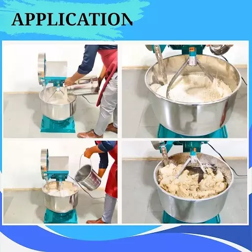 Vinayak Machines Atta Kneader Machine Stainless Steel 0.5 HP Single Phase 100 Rpm, VNM023