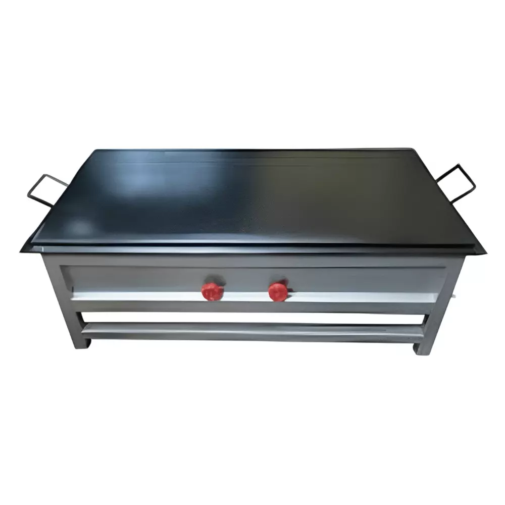 Shri Saraswati Kitchen Equipment 2 Dosa Plate 60X24X34 inch SS202 Silver, SSKE 33