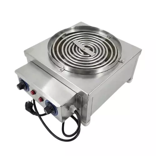Vinayak Machines Hot Plate 4000 W Power Single Coil 2 Thermostat Stainless Steel Electric