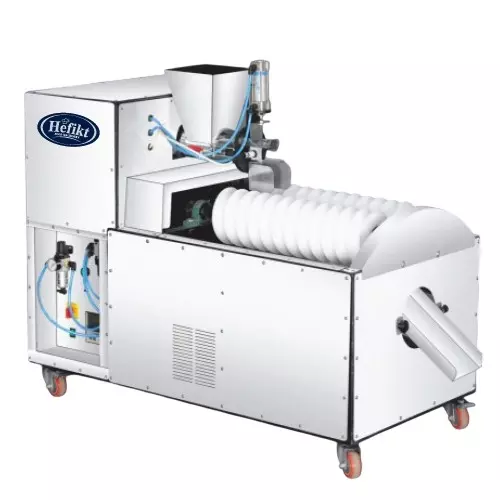 Hefikt Food Machinery Laddu Making Machine 1200-1500 Piece/Hour Capacity 1.5 HP Power Stainless Steel Material 59 x 26 x 42 Inch Size