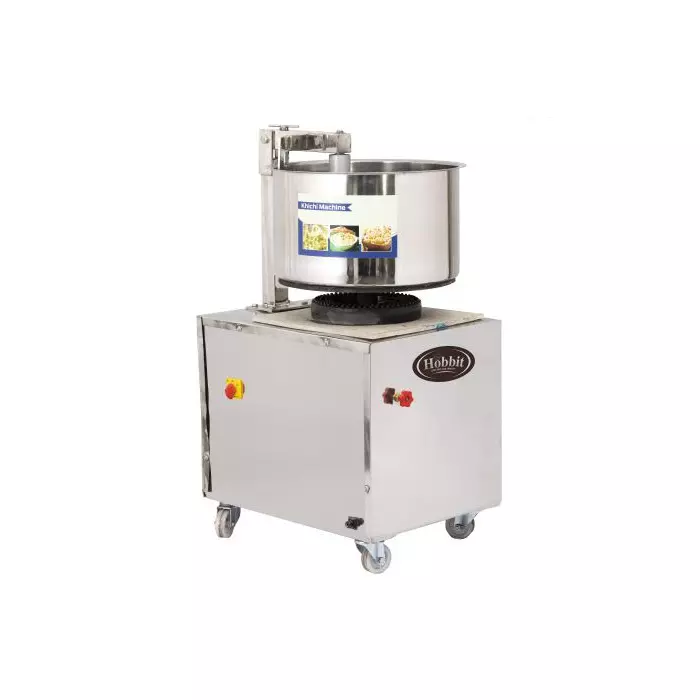 Hobbit Kitchen Equipment Khichi Making Machine 1.5 HP Power Stainless Steel Material 27 x 22 x 43 Inch Size Suitable for Commercial Kitchens