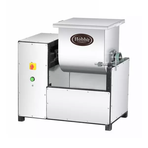 Hobbit Kitchen Equipment Drum Type Dough Kneading Machine Stainless Steel Material, 50 Kg