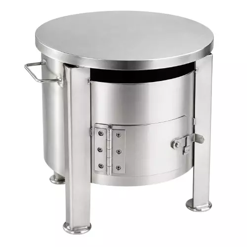 Vinayak Machines Dosa Bhatti Stainless Steel 8 mm (Tawa) Thickness Round Charcoal Operated