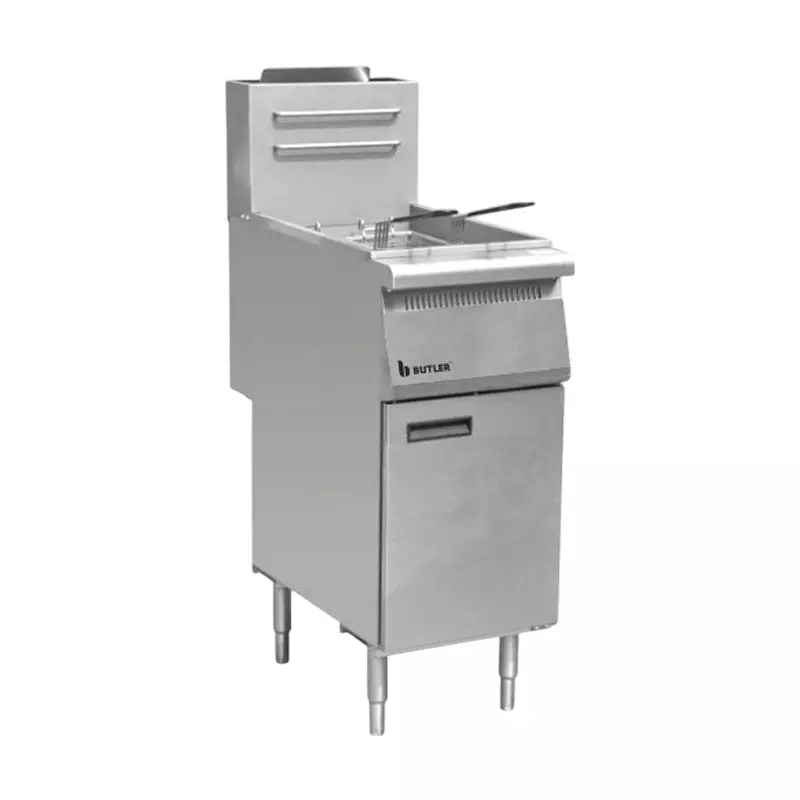 Butler Floor Standing Premium Gas Fryers 394 x 760 x 885 mm 18 L Capacity, Wonderfry Premia 3B