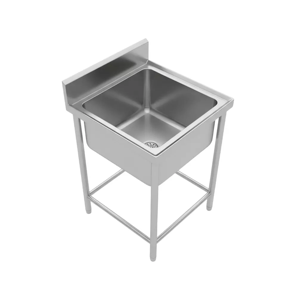 Shri Saraswati Kitchen Equipment Sink Unit S.S. 304 Rectangular Sliver
