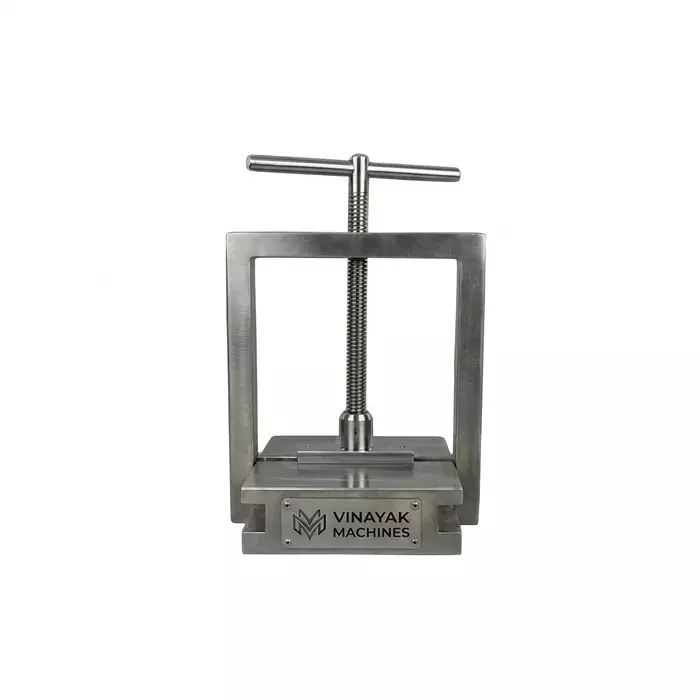 Vinayak Machines Panipuri Press Machine Mild Steel Manual 100-150 / Batch 6 Bakelite Sheets