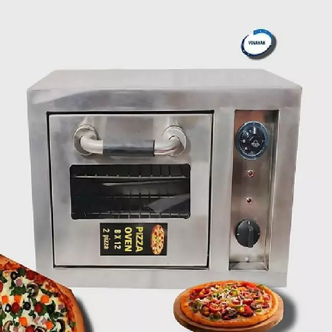 vinayak-machines-pizza-oven-stainless-steel-body-2-pizzas-capacity-and-size-8x12-inch-2032x3048-mm