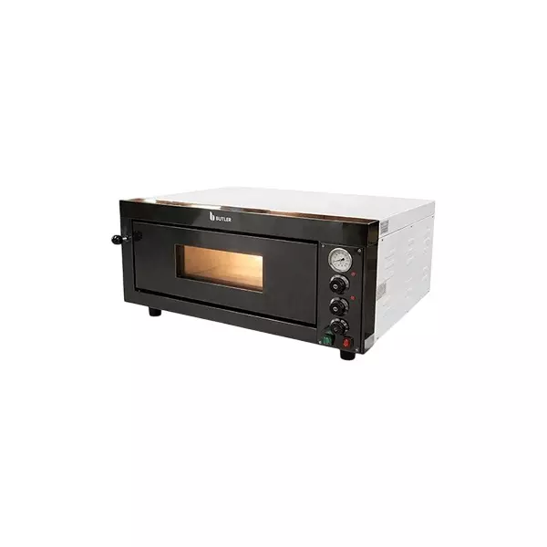 Butler 5 kW High Temperature Pizza Stone Oven with 0 to 500°C Temperature Range and Stainless Steel Body, Neapolitan Forni Premia