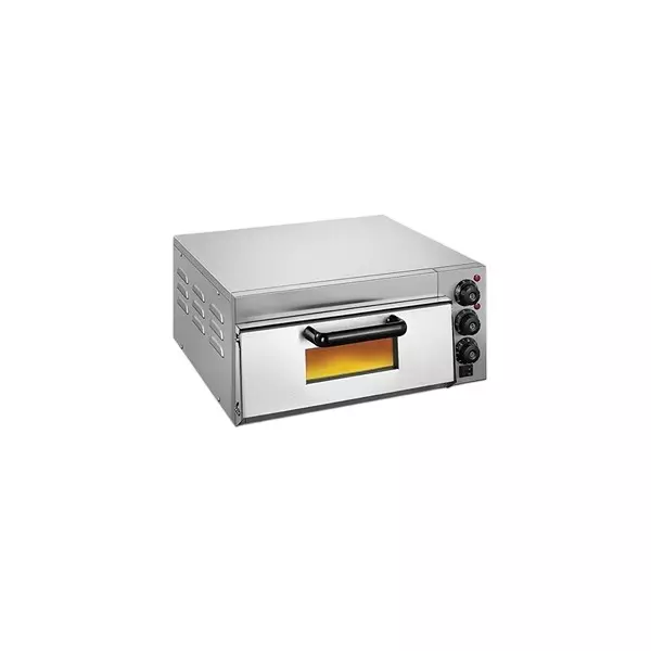 Butler Single Deck Mini Electric Pizza Oven Stainless Steel Body and 2 kW Power Rating, EPO 1D Premia