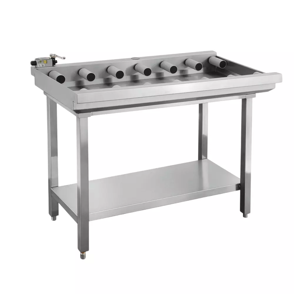 Washmatic Roller Table Stainless Steel Body and 1100x650x850 mm Size, WA6211U