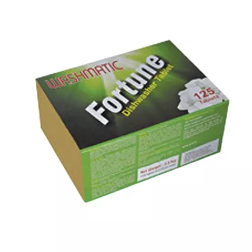 Washmatic Fortune Solid Detergent Tablet Non Foaming Type with Corrosion Inhibitors, 125 Tablets Per Pack, WA50A