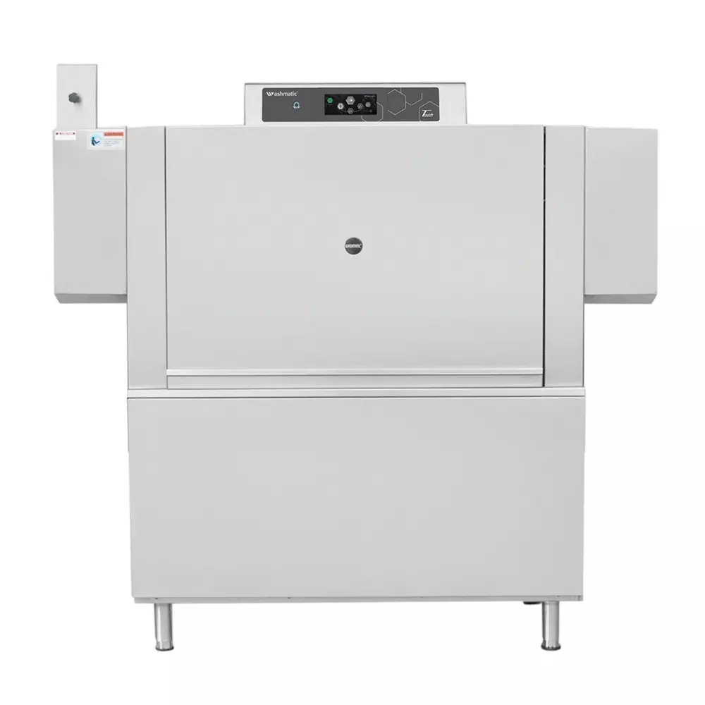 Washmatic Rack Conveyor Type Dish Washer 90/120/150 Racks/Hour Capacity with 3 Racks, Detergent and Rinse Pump, WM901