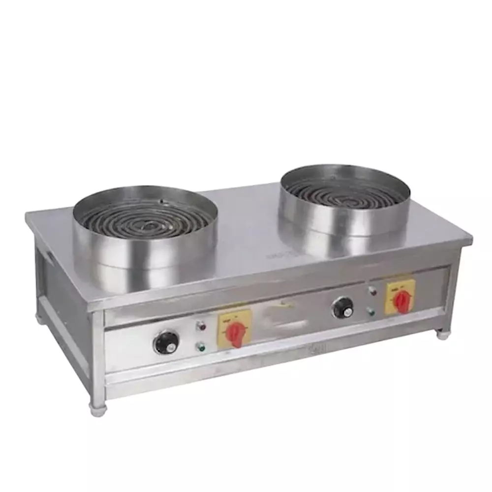 Vinayak Machines Electric Double Cooktop (Chulha) Table Top 15x30x8 Inch Size 4 kW Power