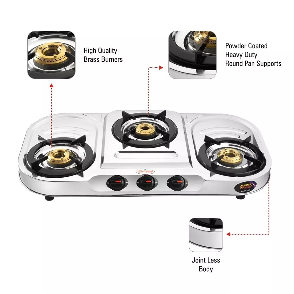 vansh-homes-tulip-plus-gas-stove-3-burner-rubber-leg-manual-ignition-lpg-fuel-stainless-steel-vh-3b-302