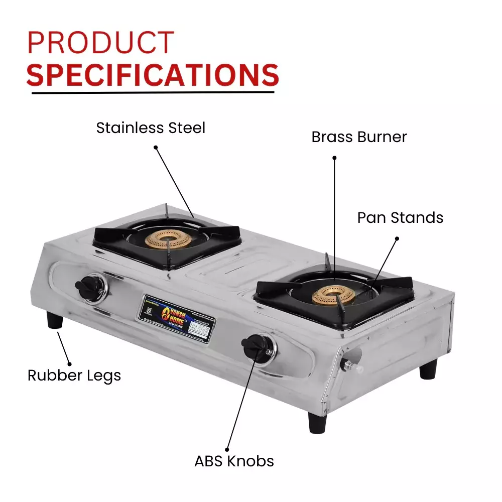 vansh-homes-gold-super-cmdr-gas-stove-2-burner-rubber-leg-manual-ignition-lpg-fuel-stainless-steel-vh-2b-202