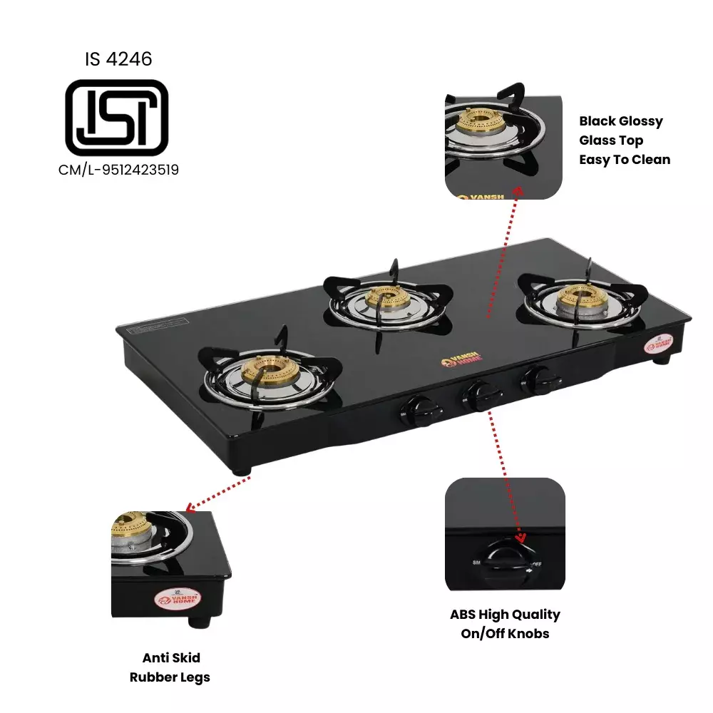 vansh-homes-flamingo-black-gas-stove-3-burner-rubber-leg-manual-ignition-lpg-fuel-glass-top-stainless-steel-vh-3b-301-gt