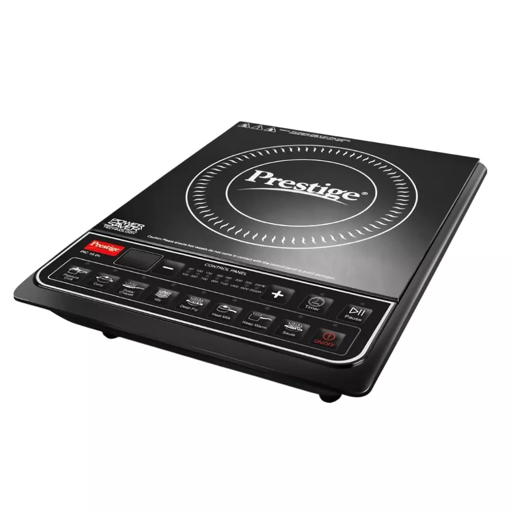 Prestige Induction Cooktop 2000 W Automatic Power & Temperature Adjustment 39 cm Length Black, PIC 16.0 plus