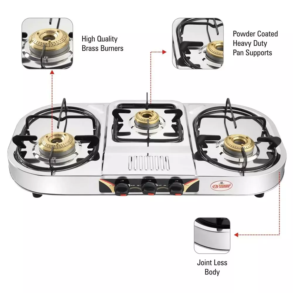 vansh-homes-tulip-step-gas-stove-3-burner-rubber-leg-manual-ignition-lpg-fuel-stainless-steel-vh-3b-301