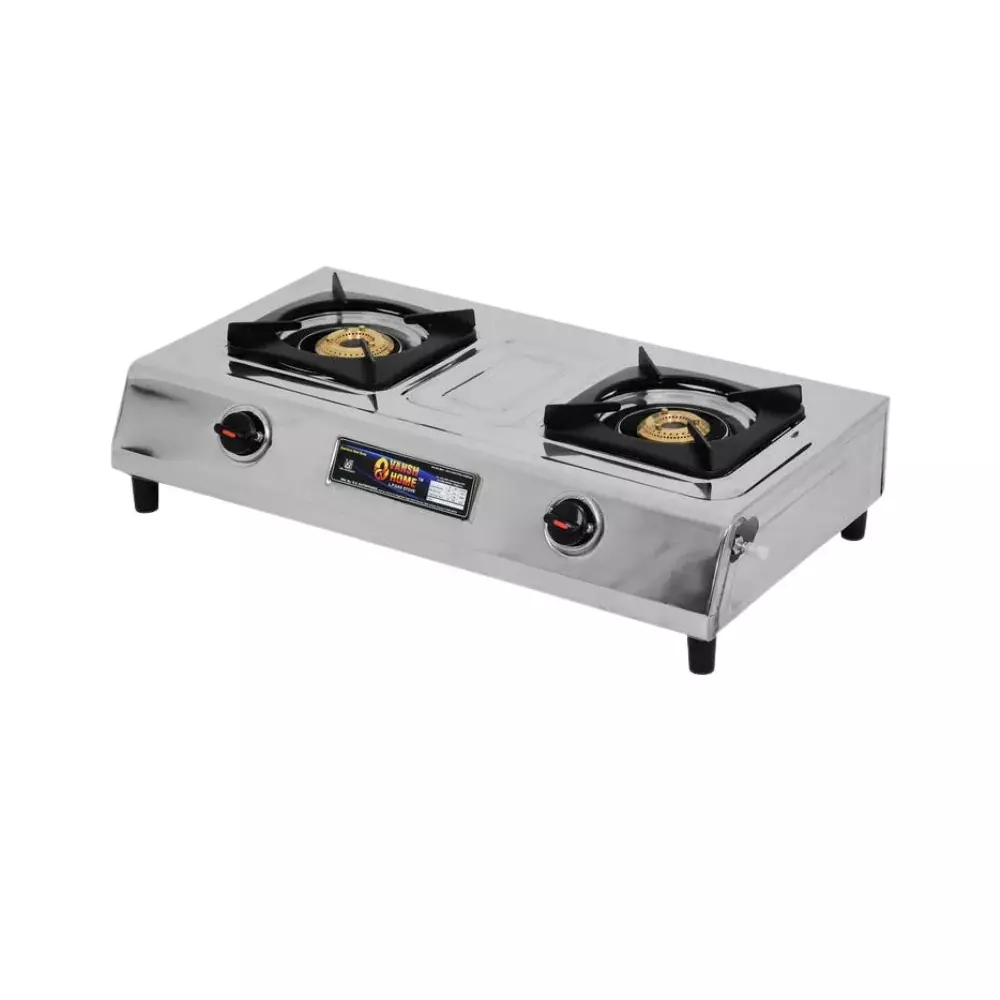 vansh-homes-gold-star-gas-stove-2-burner-rubber-leg-manual-ignition-lpg-fuel-stainless-steel-vh-2b-203