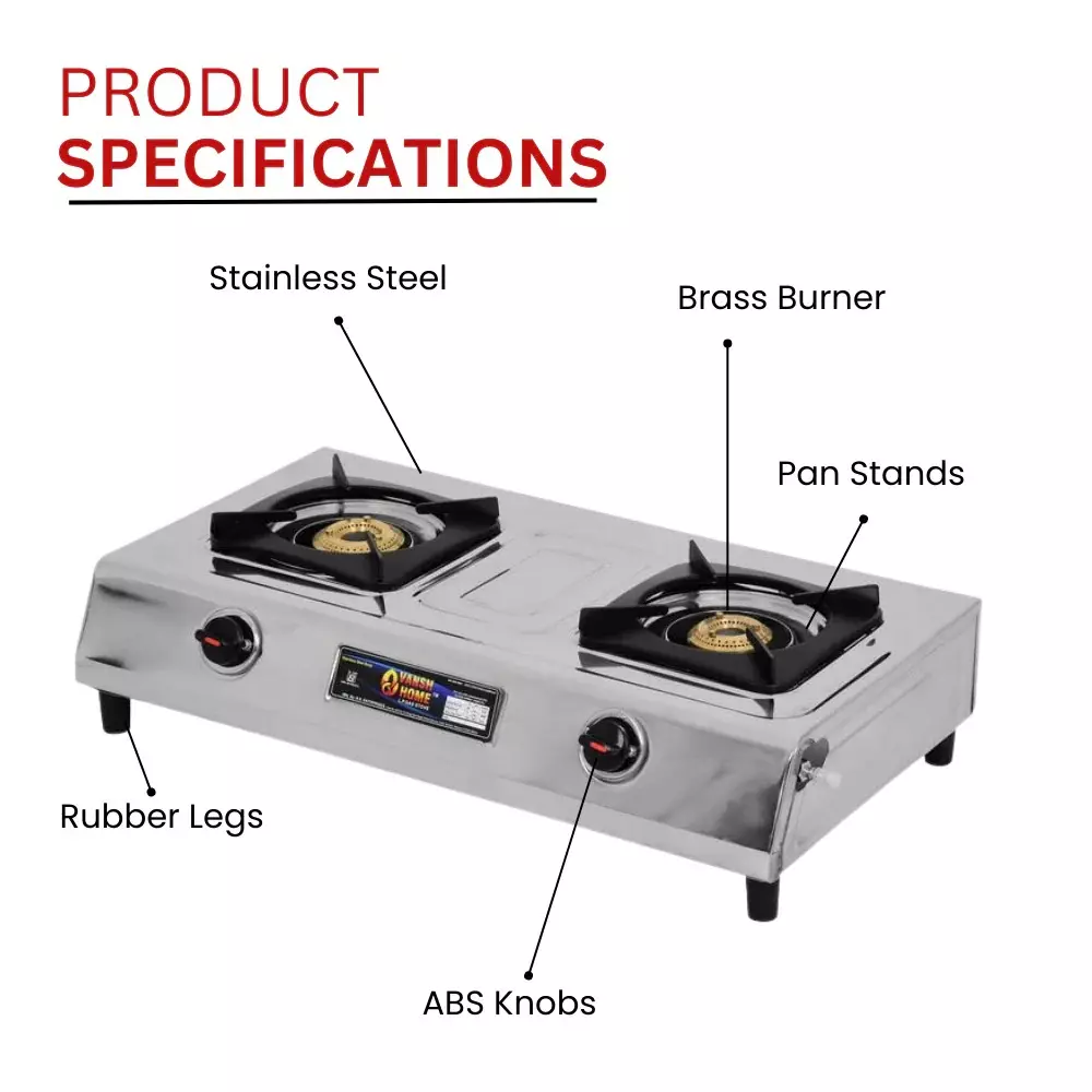 vansh-homes-gold-star-gas-stove-2-burner-rubber-leg-manual-ignition-lpg-fuel-stainless-steel-vh-2b-203