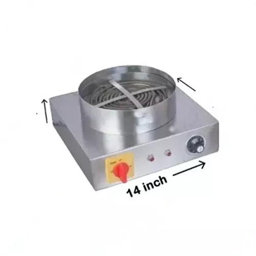 vinayak-machines-2-kw-electric-single-chulha-stainless-steel-304-body-mirror-finish-and-size-14x14x10-inch