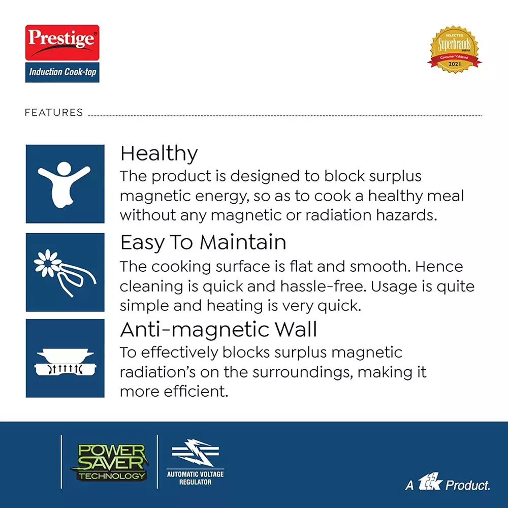 Prestige Xpress  Induction Cooktop 1200 W Ceramic Plates Black, 41992