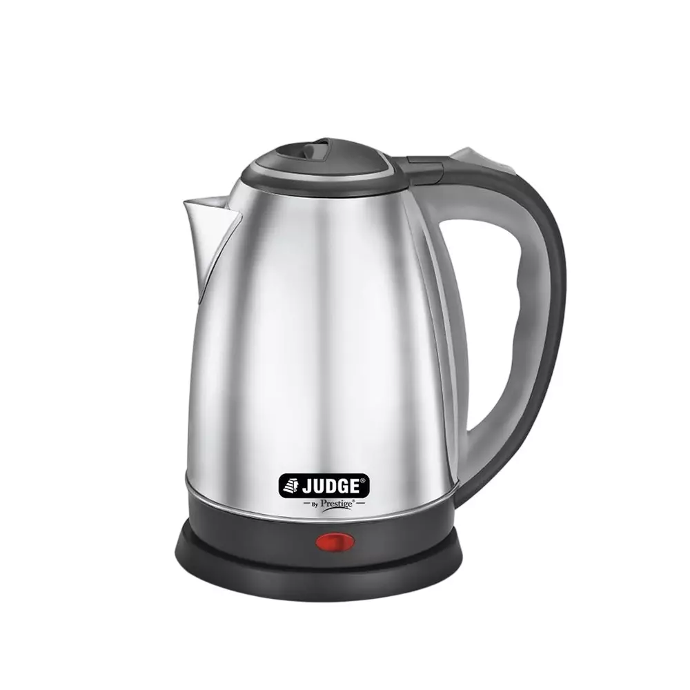 Judge by Prestige Ace Kettle 1.5 L Capacity Detachable Power Base Stainless Steel Black, Sliver, 50321
