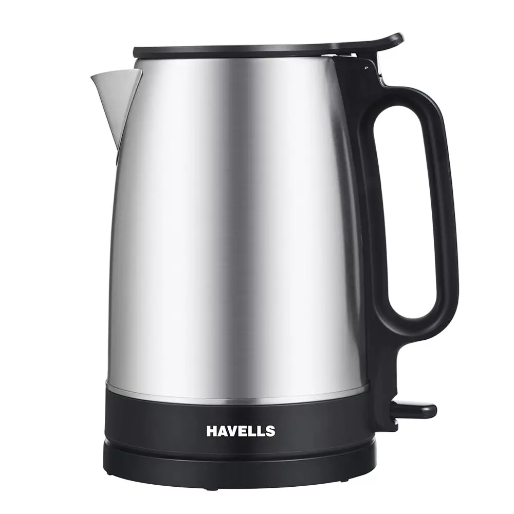 Havells Vesta SS 2000 W Electric Kettle 1.7 L 360° Cordless Base Black & Silver, GHBKTDFE200