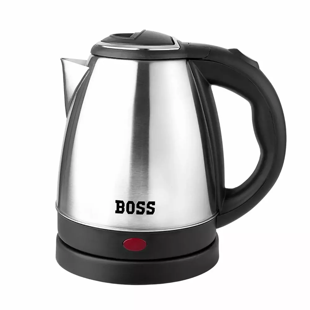 Boss 1350 W Majestic Electric Kettle 1.5 L Capacity Black & Silver Color with Lockable Lid, B825