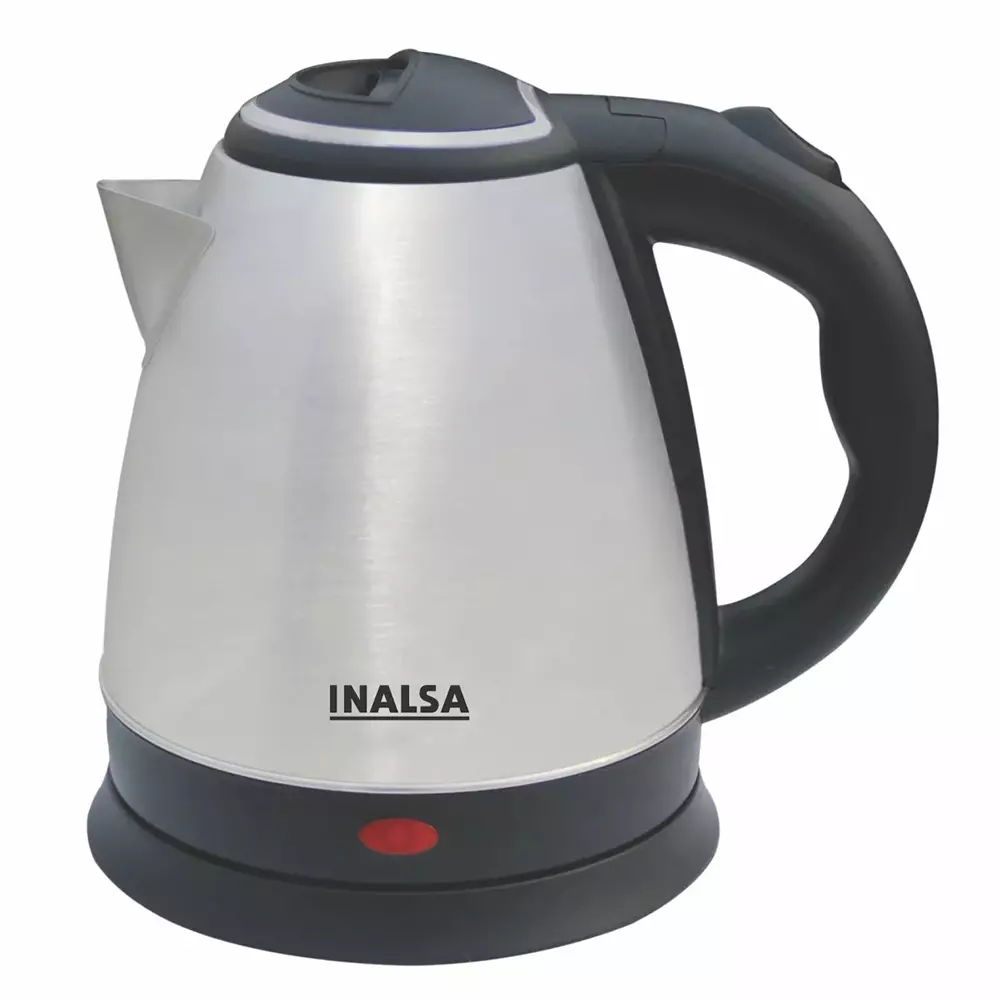 Inalsa Asta Electric Kettle 1350 W Stainless Steel 240 V Auto Off & Boil Dry Protection Black & Silver Color