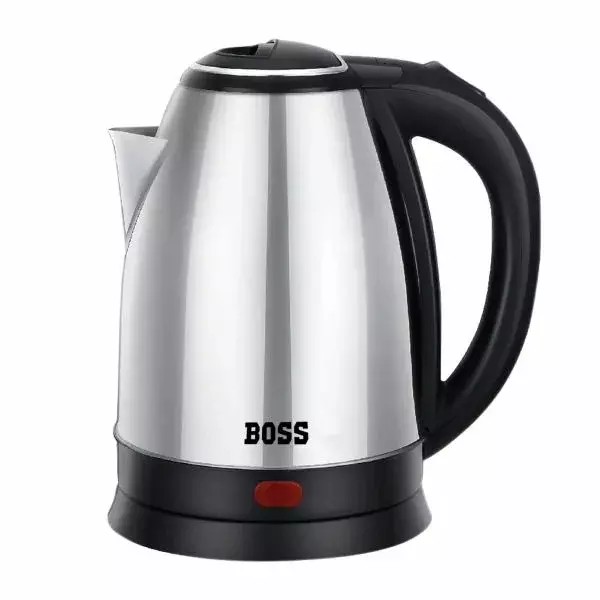 Boss 1350 W Simmer Electric Kettle 1.8 L Capacity Black & Silver Color with Lockable Lid, B823