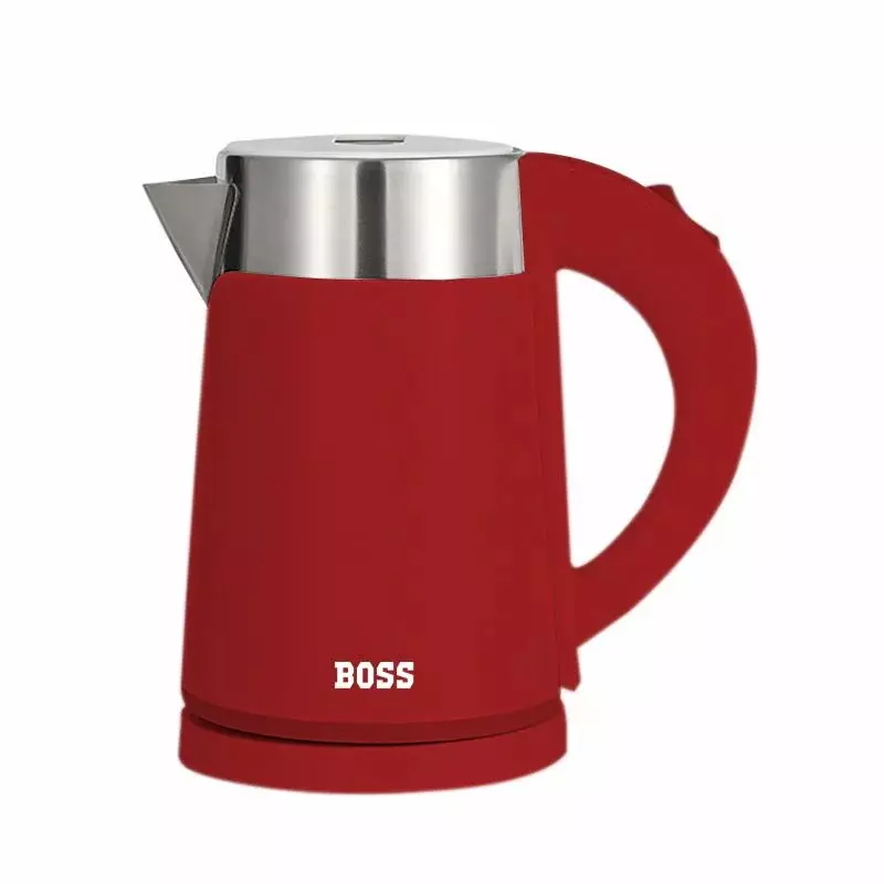 Boss 800 W Flare Electric Kettle 800 ml Capacity Red Color with Lockable Lid, B822