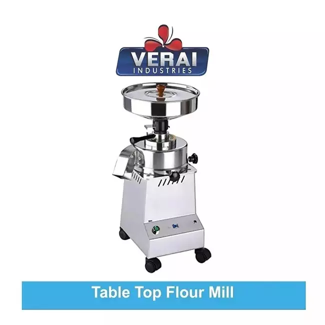 verai-flour-mill-table-top-11-14-kghr-capacity-5-kg-hopper-15-hp-power-stainless-steel-material