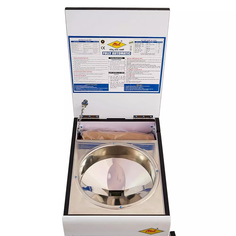 ATUL Fully Automatic Domestic Flour Mill Machine 8-10 Kg/Hr Grinding Capacity 2880 RPM, CHAKKI-GOLD-2