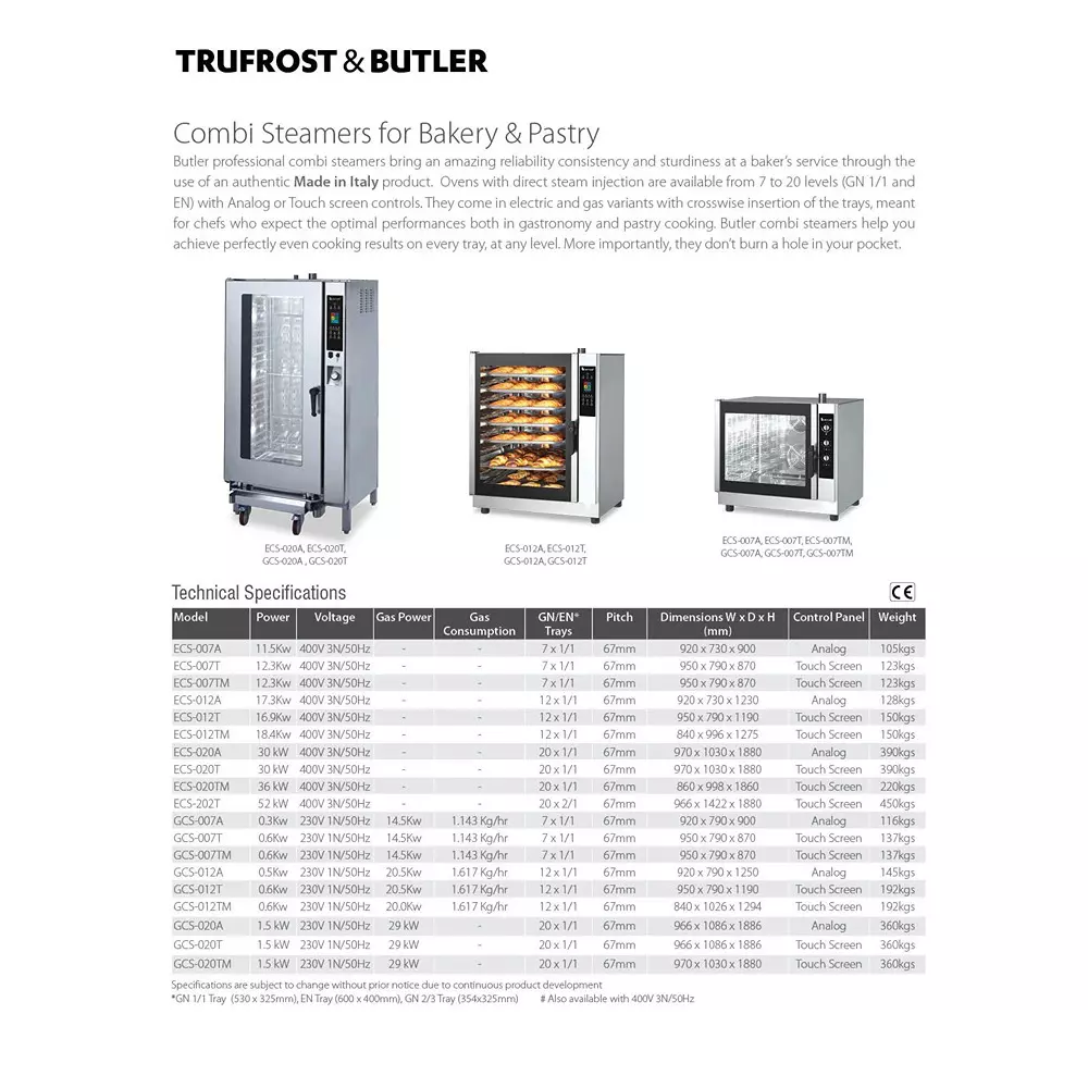 Butler 3 kW Combi Steamer, GCS-007A