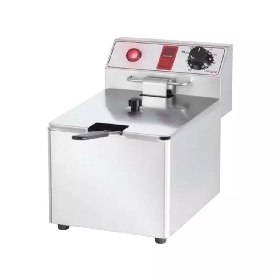 Chefrost 8 L Electric Deep Fryer Single Tank Stainless Steel Body and 2.8 kW Power Rating for Hotels & Restaurants, CF-FR-8L